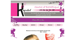 Desktop Screenshot of krystel.fr