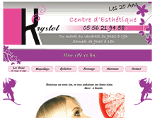 Tablet Screenshot of krystel.fr